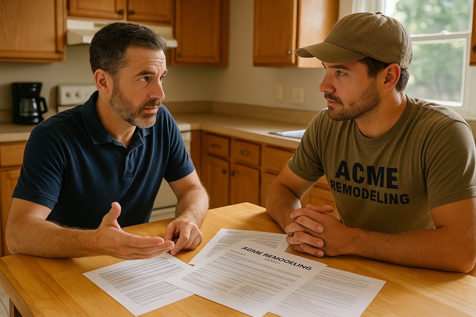 negotiate remodeling contract price and terms